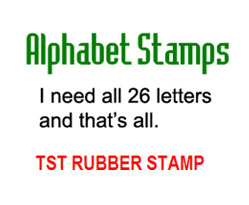 Alphabet stamps