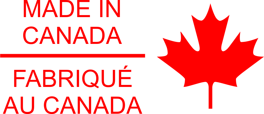 Made in Canada Labels (Rectangle - Style 1)